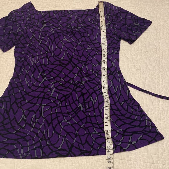 Purple dress top with pattern print - Picture 5 of 6